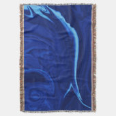 Kobaltblauwe achtergrond deken (Voorkant Verticaal)