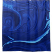 Kobaltblauwe achtergrond douchegordijn (Voorkant)