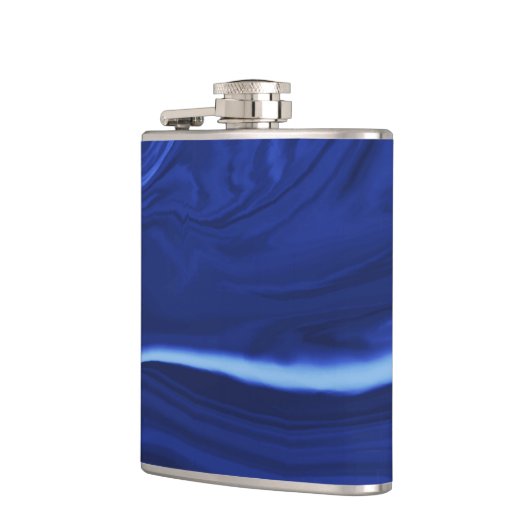 Kobaltblauwe achtergrond heupfles (Links)