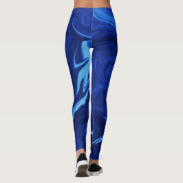 Kobaltblauwe achtergrond leggings