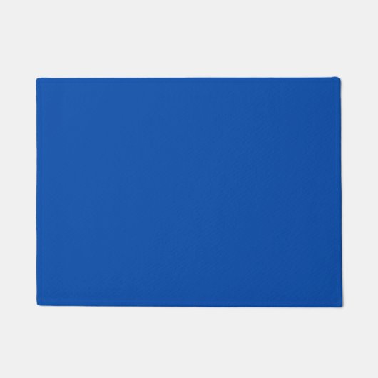Kobaltblauwe Effen Kleur Deurmat (Voorkant)