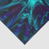 Kobaltblauwe fractal tissuepapier (Detail)
