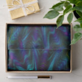 Kobaltblauwe fractal tissuepapier (Geschenk)