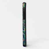 Kobaltblauwe Pauw Case-Mate iPhone Case (Achterkant/links)