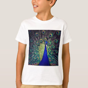 Kobaltblauwe Pauw T-shirt