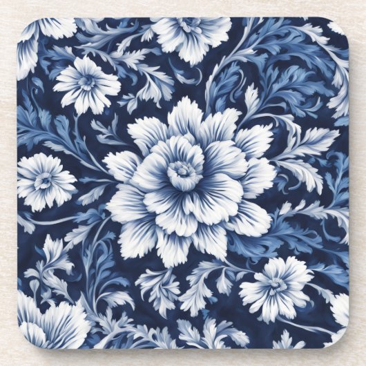 kobaltbloem symfonie coaster bier onderzetter (Voorkant)