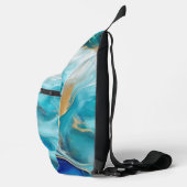 Kobaltgetijden: een Abstracte verkenning Sling Bag (Rechts)
