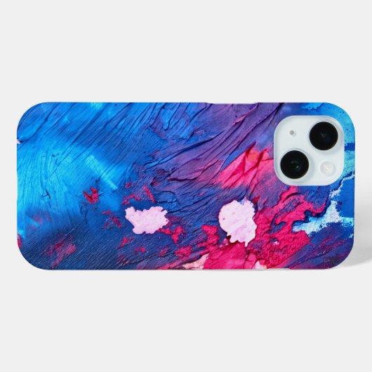 kobaltkauwgom Case-Mate iPhone case (Achterkant (horizontaal))