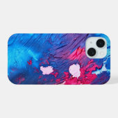 kobaltkauwgom iPhone 15 case (Achterkant horizontaal)