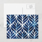 KobaltWaterverf Tegels IV Briefkaart (Voorkant / Achterkant)