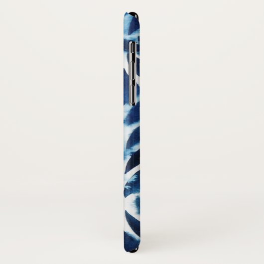 KobaltWaterverf Tegels IV Case-Mate iPhone Case (Achterkant/links)