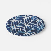 KobaltWaterverf Tegels IV Papieren Bordje (Gekanteld)