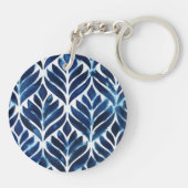 KobaltWaterverf Tegels IV Sleutelhanger (Achterkant)