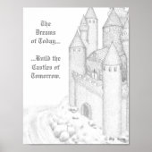 Kobbelsteen Seaside (met tekst) Poster (Voorkant)