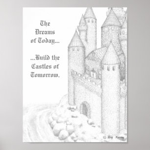 Kobbelsteen Seaside (met  tekst) Poster