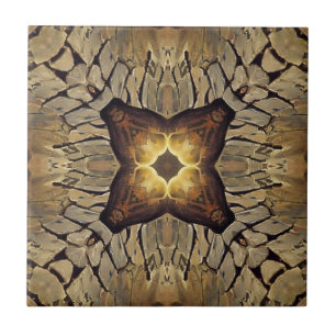 Kobbelstenen die golden stenen geometrisch onderdo tegeltje