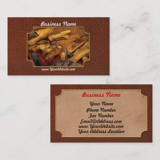 Kobbler - gereedschap van de kobbel visitekaartje (Voorkant / Achterkant)