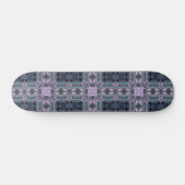 Kobblestenen mystische turquoise violet geometrisc persoonlijk skateboard (Horizontaal)