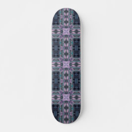 Kobblestenen mystische turquoise violet geometrisc persoonlijk skateboard