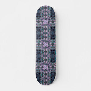 Kobblestenen mystische turquoise violet geometrisc persoonlijk skateboard