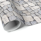 Kobblestenen van een straat in detail cadeaupapier (Rol Hoek)