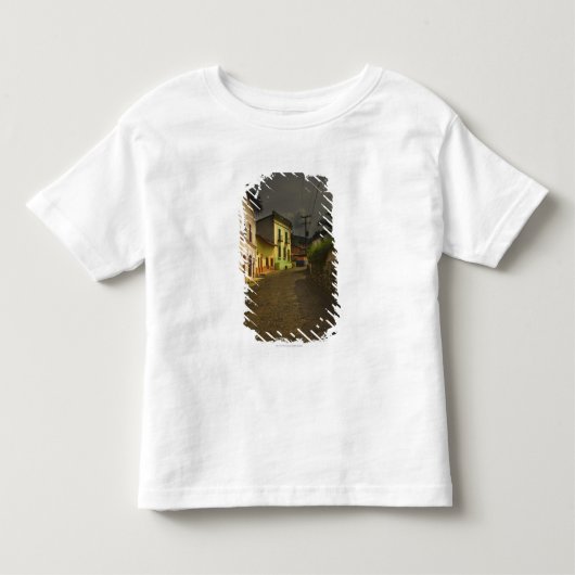 Kobblestone Road & Yellow Build in Mexico Kinder Shirts (Voorkant)