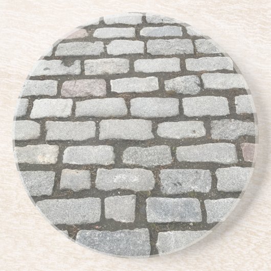 Kobblestone Stone Garden Pathway Sidewalk pad Zandsteen Onderzetter (Voorkant)