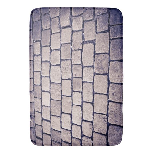 Kobblestone Street Detail, horizontaal Badmat (Voorkant Verticaal)
