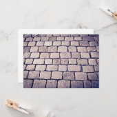 Kobblestone Street Detail, horizontaal Kaart (Voorkant / Achterkant in situ)