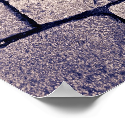 Kobblestone Street Detail, horizontaal Poster (Hoek)