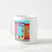 Kobblestone Streets van Sardinië Koffiemok (Voorkant links)