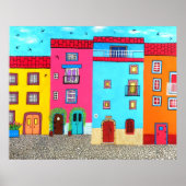 Kobblestone Streets van Sardinië Poster (Voorkant)