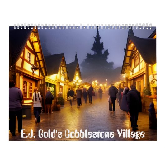 Kobblestone Village van E.J. Gold Kalender (Hoes)