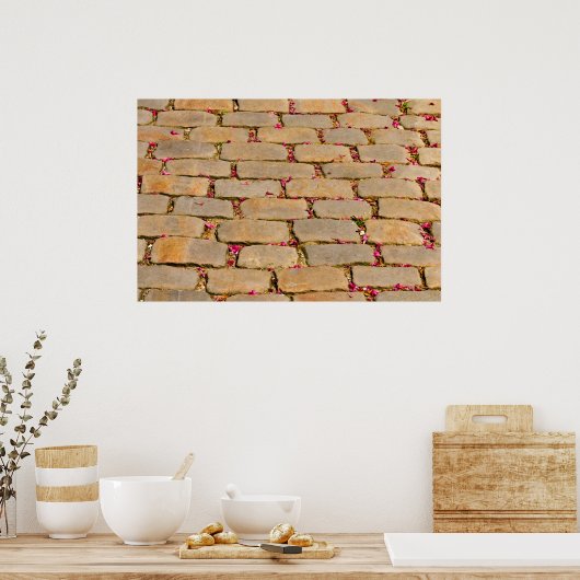 Kobblestone Walking Detail Poster (Keuken)