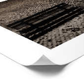 Kobblestoned Street & Bench Poster (Hoek)