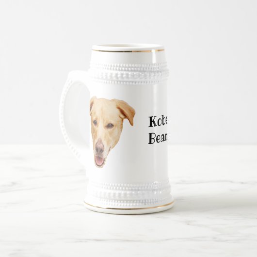 Kobe Bean stein Bierpul (Voorkant links)