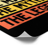 Kobe het Man De mythe De legende Funny personalise Poster (Hoek)