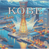 Kobe Japan 3 inch Vinyl Sticker (Voorkant)