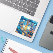 Kobe Japan 3 inch Vinyl Sticker (Laptop met iPhone)