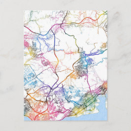 Kobe Japan City Map Briefkaart