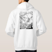 Kobe Japan City Map Hoodie (Achterkant)