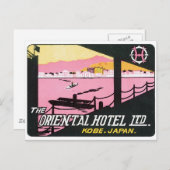 Kobe Japan Hotel Briefkaart (Voorkant / Achterkant)