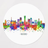 Kobe Japan Skyline Labels (Design 1)