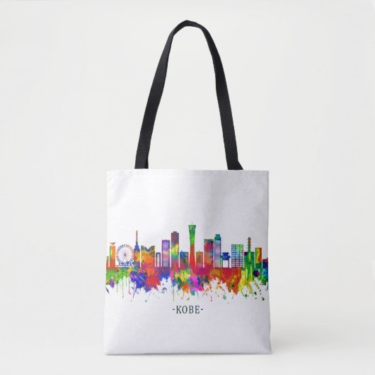 Kobe Japan Skyline Tote Bag (Voorkant)