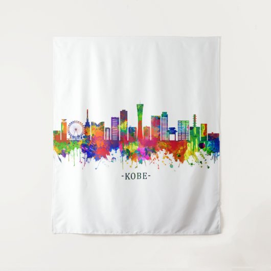 Kobe Japan Skyline Wandkleed (Voorkant)