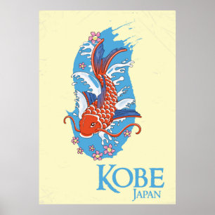 Kobe Japan Vintage-poster Poster