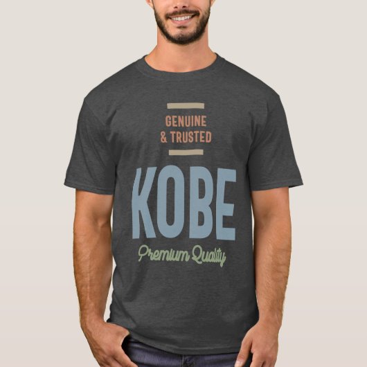 Kobe Persoonlijke naam Birthday Gift T-shirt (Voorkant)
