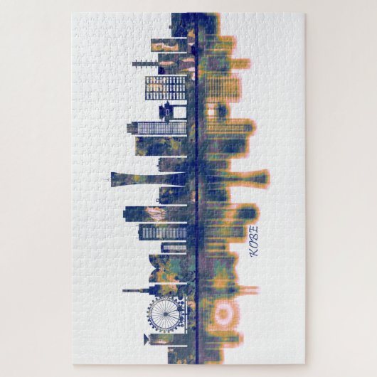 Kobe Skyline Legpuzzel (Verticaal)