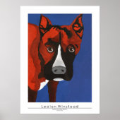 Kobe the Red Boxer Poster (Voorkant)