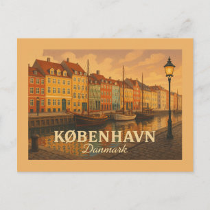 København Nyhavn Haven Briefkaart